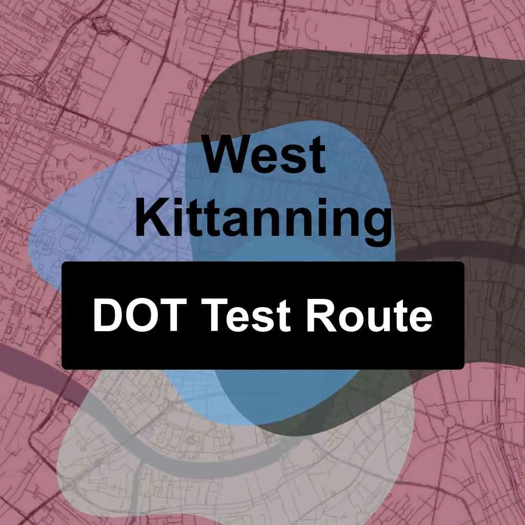 West Kittanning, Pennsylvania DOT Driving Test Routes
