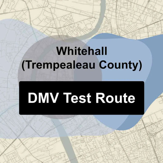 Whitehall (Trempealeau County), Wisconsin DMV Driving Test Routes