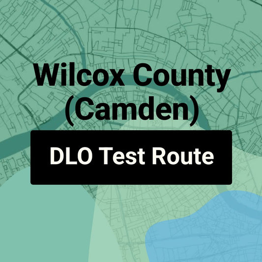 Wilcox County (Camden) Alabama DLO Driving Test Routes