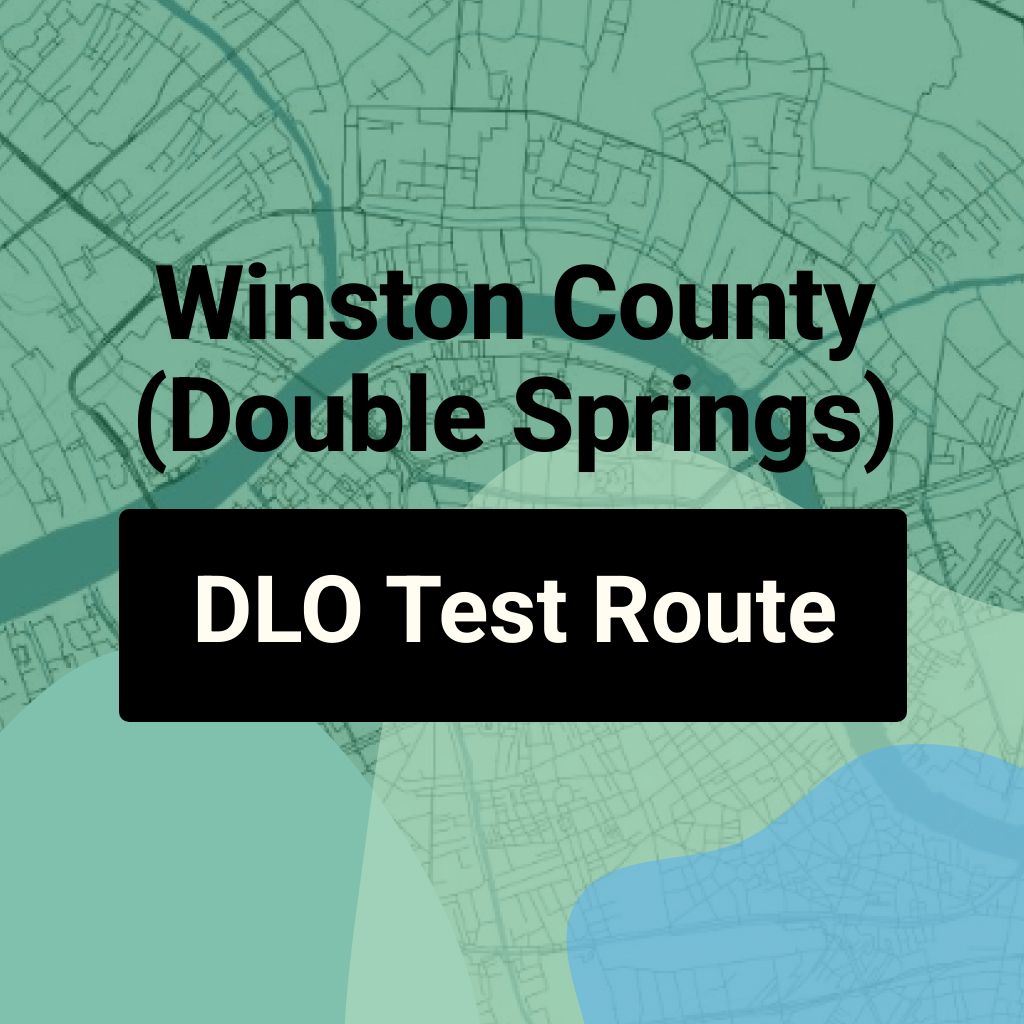 Winston County (Double Springs) Alabama DLO Driving Test Routes