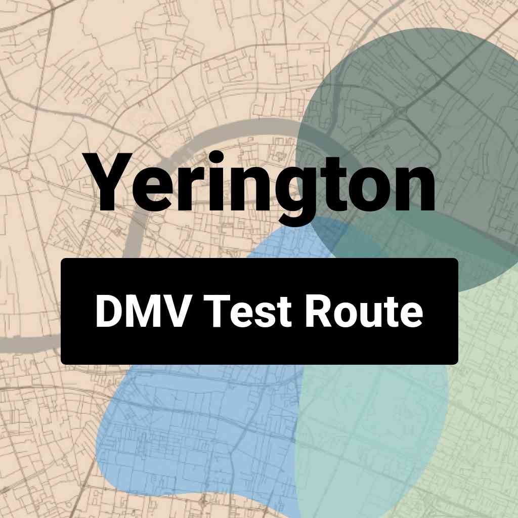 Yerington, Nevada DMV Driving Test Routes