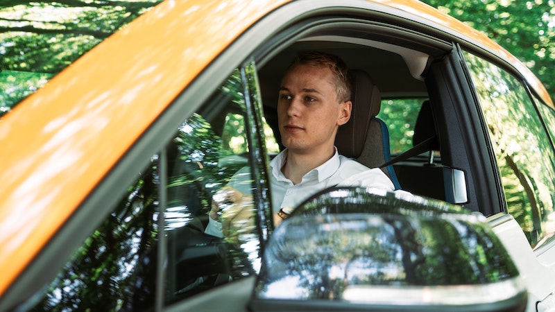 Man Driving Test