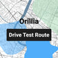 Orillia Drive Test Centre Routes